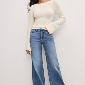Good Waist Palazzo Compression Jeans