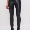 Faux Leather Micro Bootcut Pants