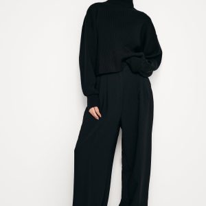 Rib Mock Neck Sweater