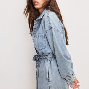 Weightless Denim Romper