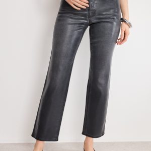 Soft Tech Good Legs Straight Coated Jeans