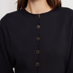 Exaggerated Sleeve Cardigan Sweater
