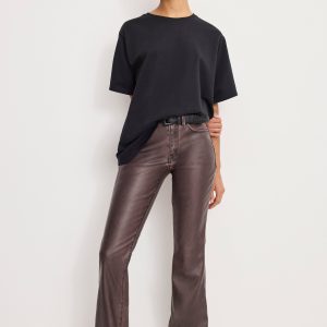 Good Classic Bootcut Faux Leather Pants