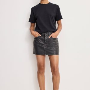 Faux Leather Good 90s Mini Skirt