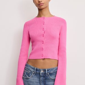 Bell Sleeve Knit Cardigan