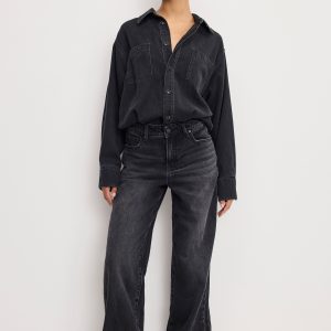 Denim Shirt Jumpsuit