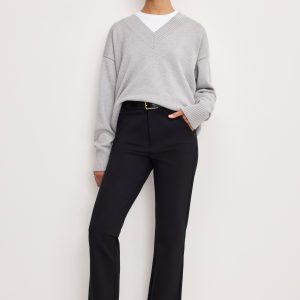 Soft Stretch Ponte Straight Trousers