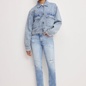 Good Icon Straight Ankle Jeans