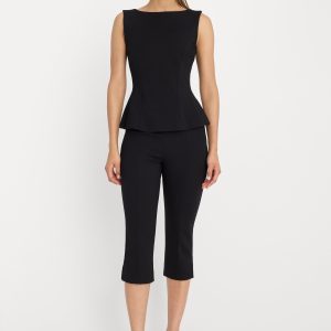 Soft Stretch Ponte Pull on Capris