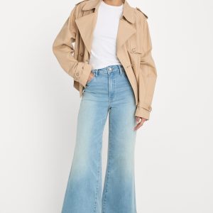 Soft Tech Good Waist Palazzo Cropped Jeans