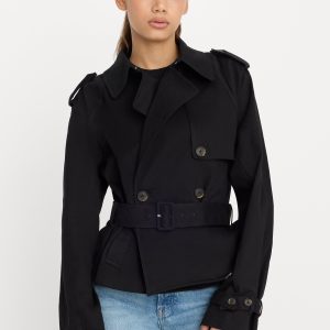Cropped Trench Jacket