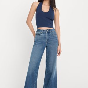 Soft Tech Good Waist Palazzo Ankle Jeans