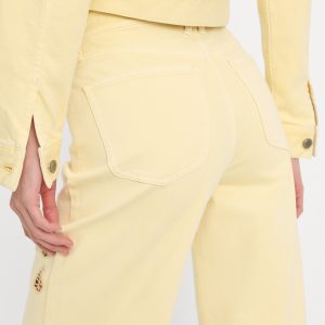 Good Waist Palazzo Ankle Embroidered Jeans