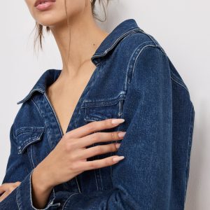 Denim Off Shoulder Top
