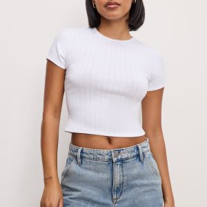 Cotton Pointelle Baby Tee