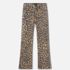 Good Kick Flare Leopard Jeans