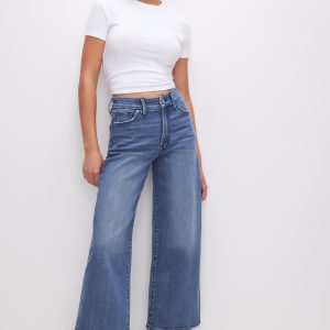 Good Waist Cropped Palazzo Jeans
