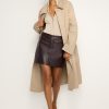 Faux Leather Mini Skirt