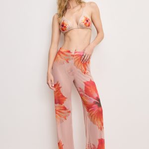 Gauze Mesh Wide Leg