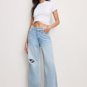 Weightless Good Skate Wide Cropped Jeans
