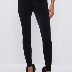 Velvet Pull-on Skinny Leggings